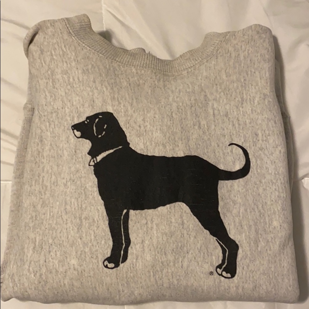The black dog crew neck sweatshirt